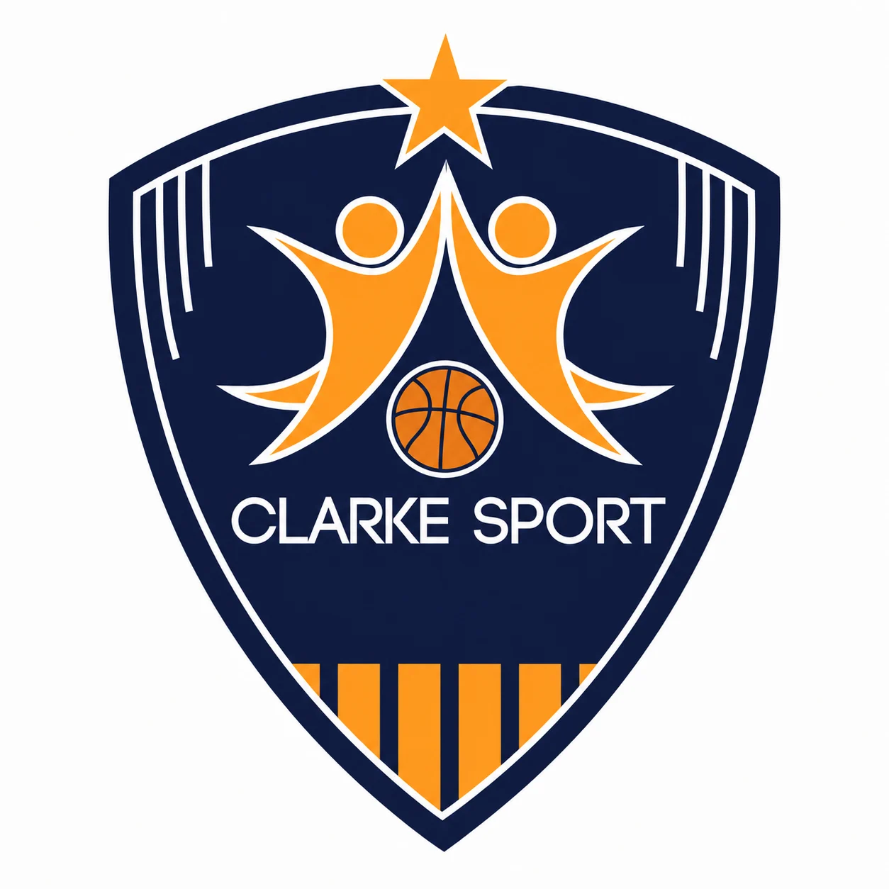 Emblema de la academia de baloncesto Clarke Sports