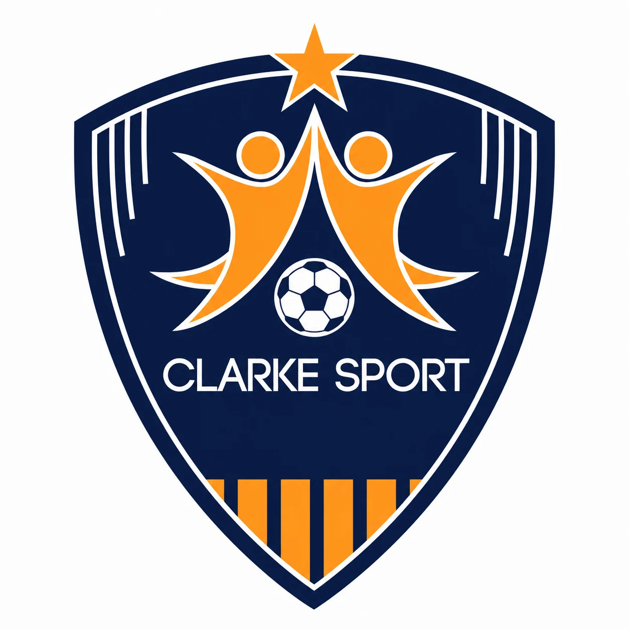 Emblema de la academia de fútbol Clarke Sports